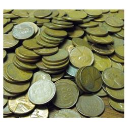 Lot of 300 Wheat Cents -