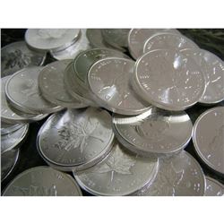 (30) 1 oz Silver Maple Leaf's Random