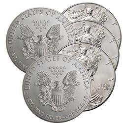 (5) Random Date US Silver Eagles