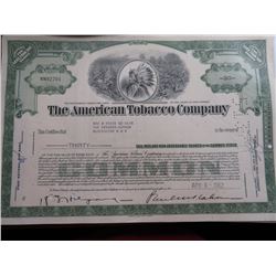 American Tobacco Co. Stock Certificate