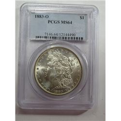 1883 o MS 63 PCGS Morgan Silver Dollar