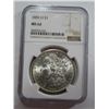 Image 2 : 1885 O MS62 NGC Rainbow Toned Rev. Rim Morgan $1