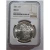 Image 1 : 1881 s MS 62 NGC Morgan Silver dollar