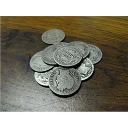 (10) Barber Dimes - AG-VG