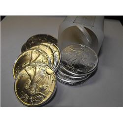 (20) Silver Eagles- 1 oz. US Bullion