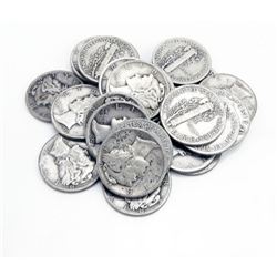 (20) Mercury Dimes - 90% Silver