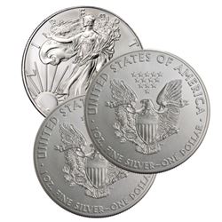 (3) US Silver Eagles - Random Dates