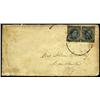 Image 1 : Confederate Cover. Envelope with two Je
