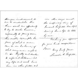 Lucretia R. Garfield. A.L.S., Mendon, O