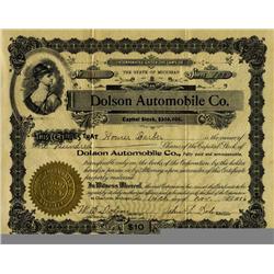 Dolson Automobile. 1906, Michigan. Vign