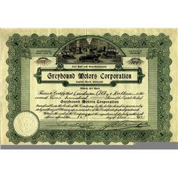 Greyhound Motors. 1921, Delaware. Charm