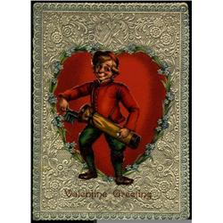 Tuck Valentine on Golf Theme. 1903 card