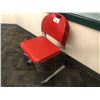 Image 1 : STACK OF RED STACKING STUDENT CHAIRS