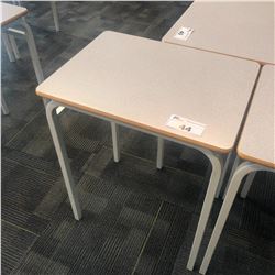 GREY METAL FRAME STUDENT DESK