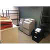 Image 1 : REMAINING CONTENTS OF ROOM 104 INC. FILE CABINETS, RACKS AND MORE