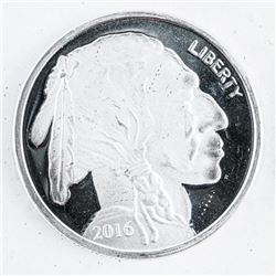 .999 Fine Silver Indian/Buffalo One Troy ounce Round