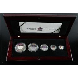 RCM 2003 Silver Maple Leaf Hologram Set with C.O.A.