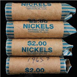 Group of (4) Rolls Canada 5 Cents 1965+ and George VI