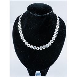 925 Sterling Silver Necklace with Jade Ball Accents