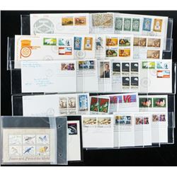 Group of approx (23) First Day Covers and Stamps CANADA and USAÂ