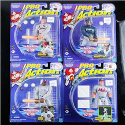 Group (4) Starting Lineups Pro Action Baseball - McGuire, Sosa, Griffey Jr, Chipper Jones (GR)