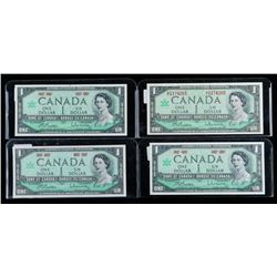 Group of (4) 1867-1967 Centennial 1.00 AU-UNC