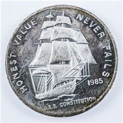 USA Liberty Mint 1985 USS Constitution Medal .9999 Fine Silver 1oz