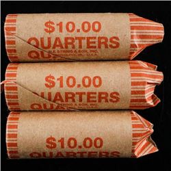 Lot (3) Rolls - Canada 25 Cents - 120 Coins