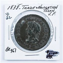 1838 Trade and Navigation Token (VF) BR967