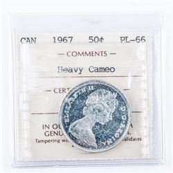 1967 Canada 50 Cent PL-66 Cameo ICCS