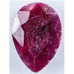 Loose Gemstone 4.81ct Pear Cut Ruby TRRV: $1440.00