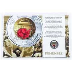 Armistice 2018 Red Poppy 2.00 Coin with Display