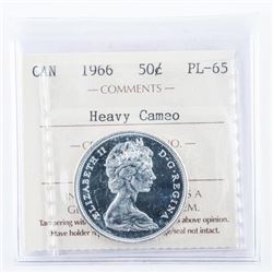 1966 Canada 50 Cent PL-65 Cameo ICCS