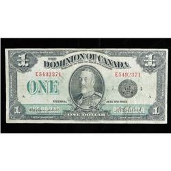 Dominion of Canada June 1923 1.00 Black Seal DC-25a