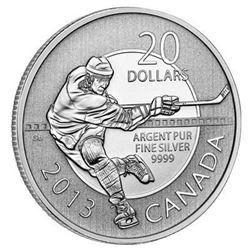 Sold Out - Canada $20 Hockey Fine Silver Round