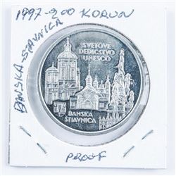 1997 Proof '200 Koron' Coin