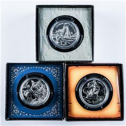 Lot (3) Canada Silver BU Coins: 2003, 2002, 2004