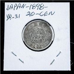 1898 Japan - Year 21 20 Sen