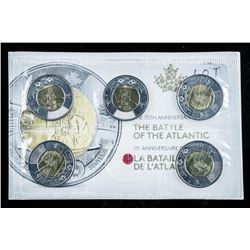 RCM Battle of the Atlantic 5 x 2.00 Coin Folio