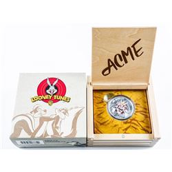 RCM Looney Tunes Merrie Melodies .9999 Fine Silver$20.00 Coin with Display LE. Sold Out Issue