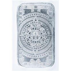 Aztec Calendar .999 Fine Silver Bar. 1oz. Very Collectible.