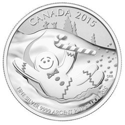 Sold Out - Canada $20 Gingerbread Man .9999 Fine Silver Round.