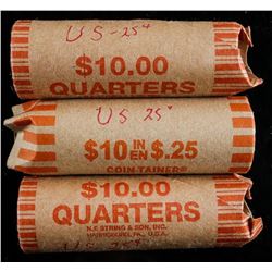 Lot (3) Rolls USA 25 Cents - 120 Coins