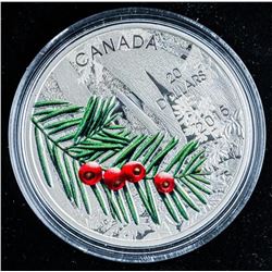 2015 .9999 Fine Silver $20.00 Coin 'Columbian Yew Tree'