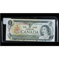 Bank of Canada 1973 * Replacement (IG) 1.00 Modified Portrait (EF) L/B
