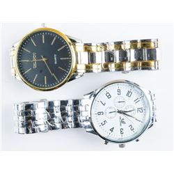 Pair Unisex Quartz Watches Large Dials