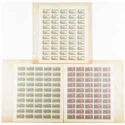 Group of Uncut Mint Stamp Sheets - Approx 300 Canada Stamps with Inventory book