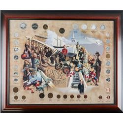 Coins of the 20th Century Framed
