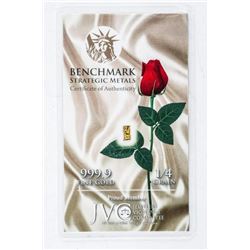 Collector Bullion .999 Fine Pure Gold Bar with C.O.A.