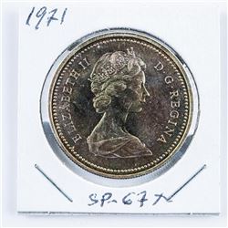 1871-1971 Commemorative Silver Dollar Toned
